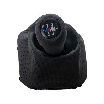 Topuzlu Vites Körüğü E30 -5 İleri- Man.Şanz; Siyah Noktalı Suni Deri -///M- 1983-91